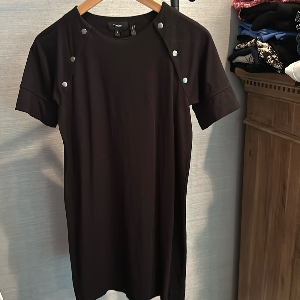 Theory cotton/modal dress. Size P. Black.